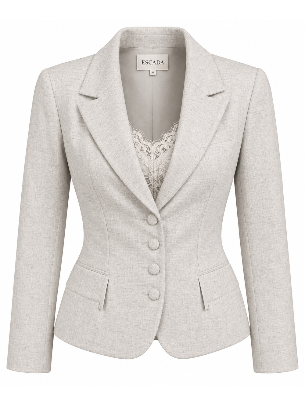 Vintage Escada Lace-Insert Blazer
